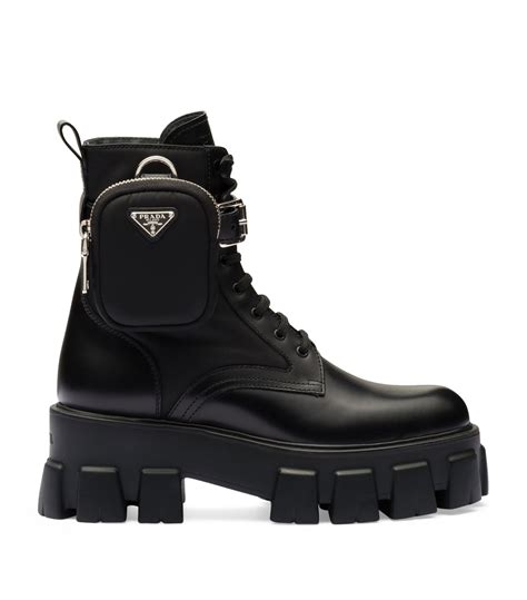 prada monolith ankle boots dupe|Prada boots with pouch price.